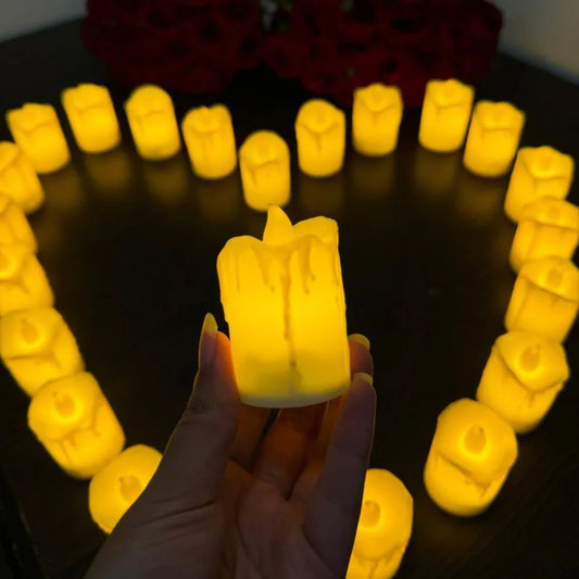 Melted Shape Flameless LED Candles