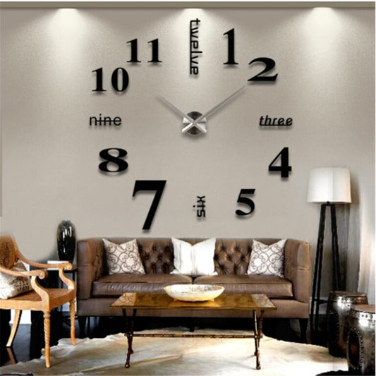 Digit Number Wooden Wall Clock
