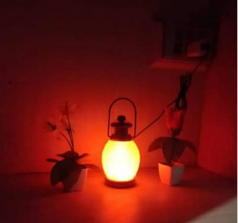 Lantern shape made of Himalyian salt lamp