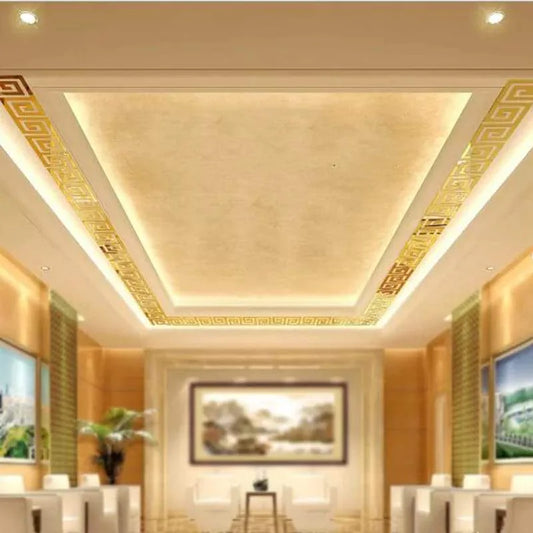 Acrylic Greek Mirror Wall Stickers