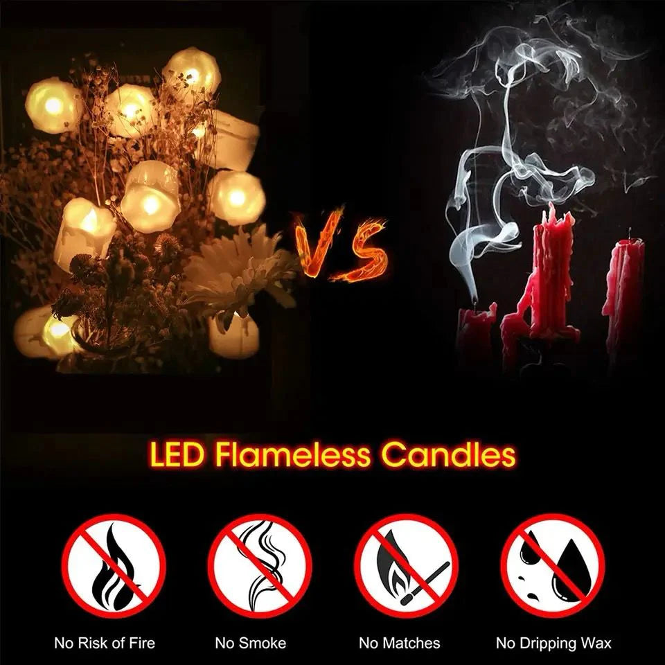 Melted Shape Flameless LED Candles