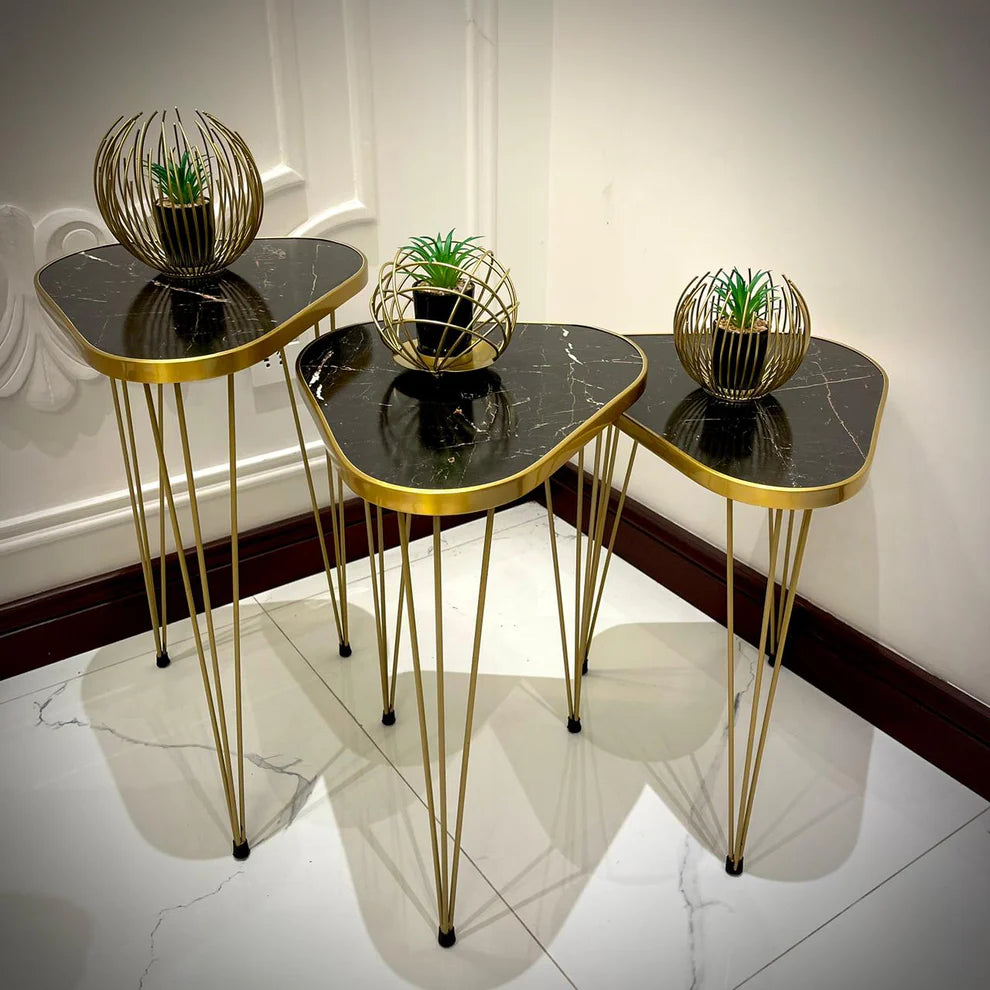 Modern Coffee Table – Nesting End Table & Side Table Set for Stylish Living