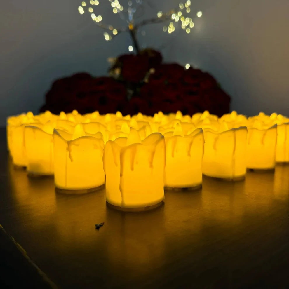 Melted Shape Flameless LED Candles