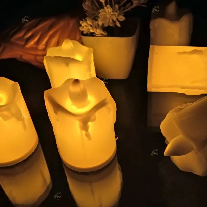 Melted Shape Flameless LED Candles