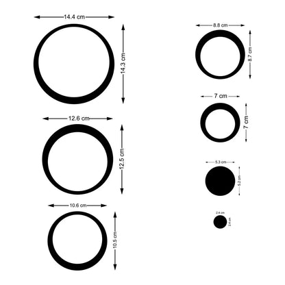 3D Acrylic Circle Wall Mirrors – Self Adhesive Modern Wall Decor for Home & Office