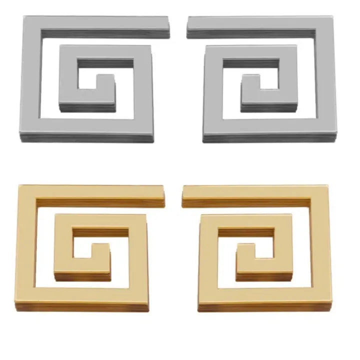 Acrylic Greek Mirror Wall Stickers