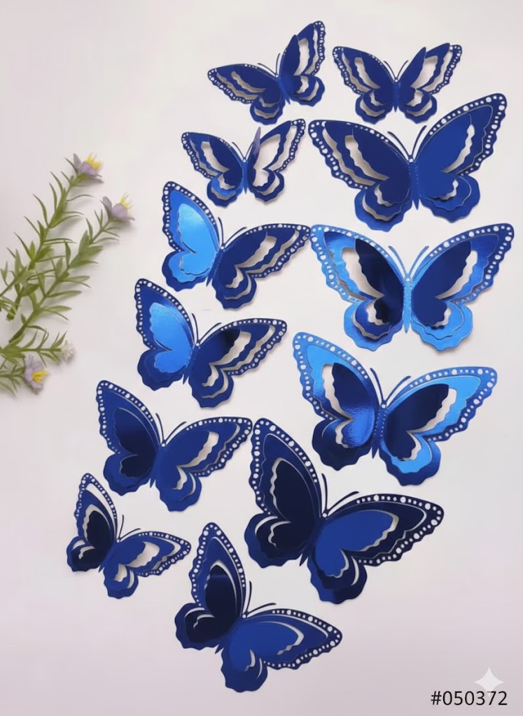 3D Butterflies Fridge Kids Bedroom Nursery Sticker